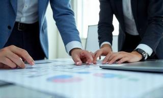 Consultants developing custom strategy